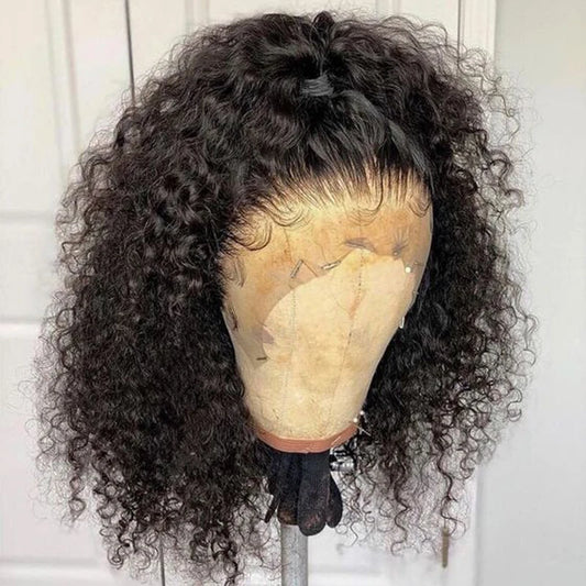 Deep Curly Short Bob Wigs 13x4 Lace Front Human Hair Wigs Brazilian 13x6 Lace Frontal Wig 250% Density Full Remy Wig Dolago