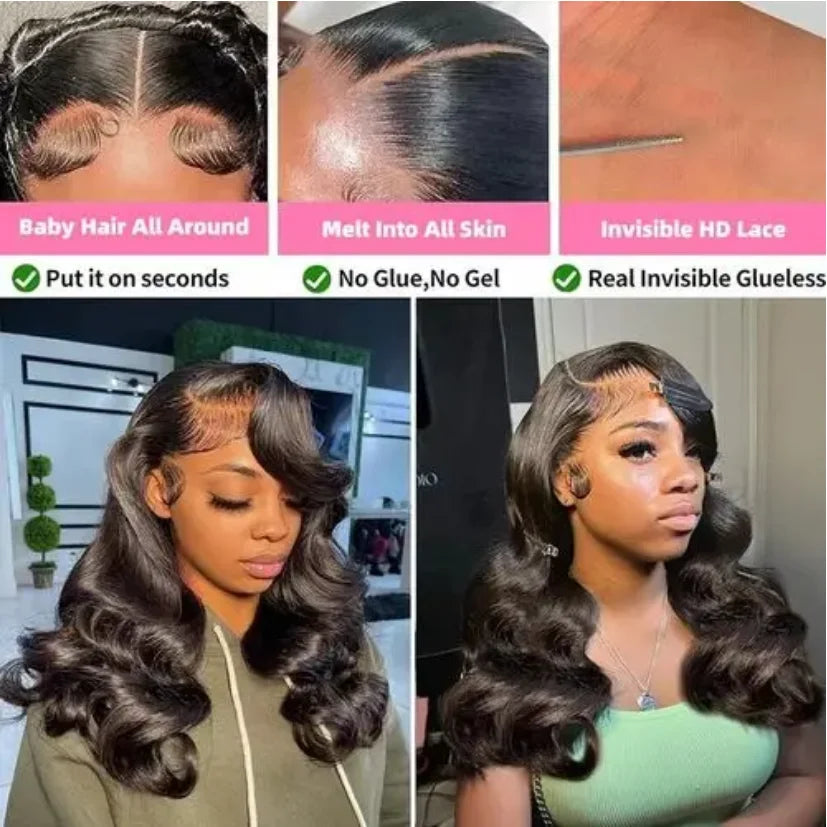Bouncy Curly 230% Brazilian Short Bob Wig 13x4 Hd Transparent Lace Front Human Hair Wigs Pre Pluck Body Wave Bob Wigs Short Hair