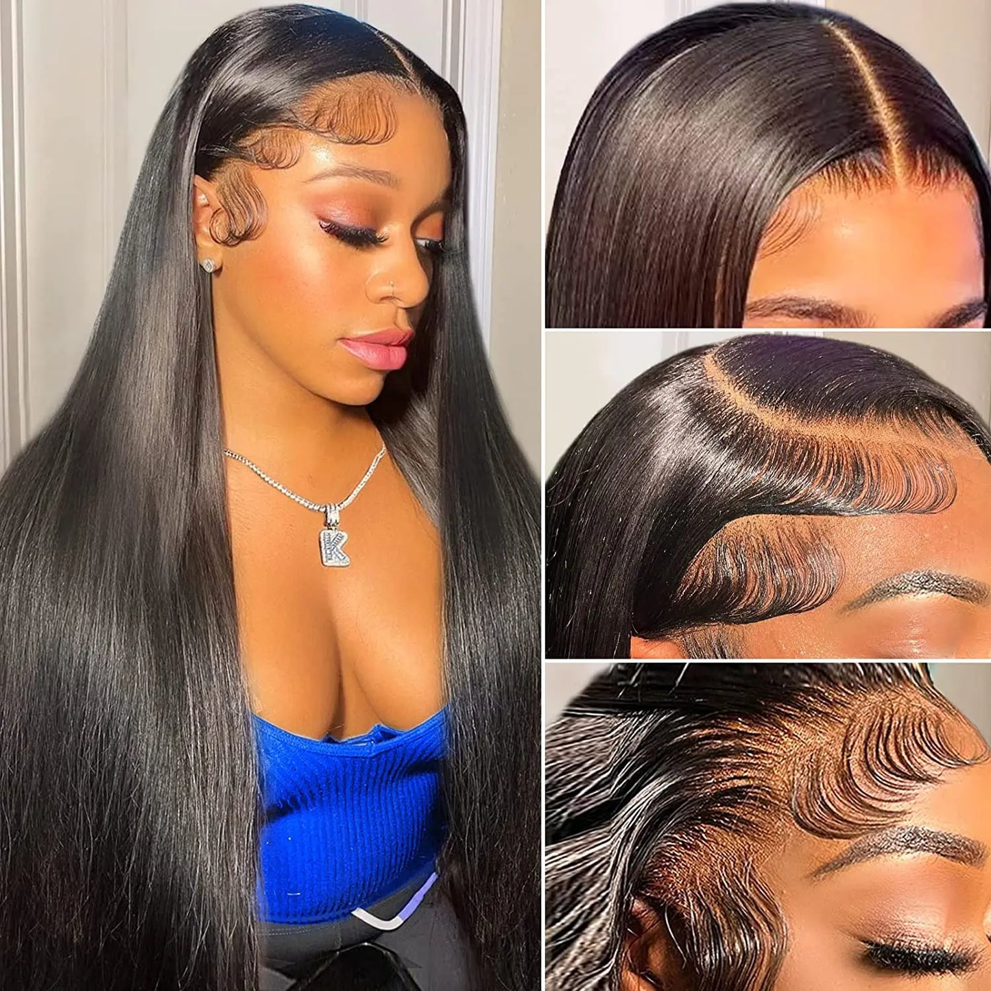 13x6 Highlight Ombre Lace Front Wig Human Hair Pre Plucked OT4/30/27 Colored Honey Blonde Lace Front Wig Pre Plucked For Women