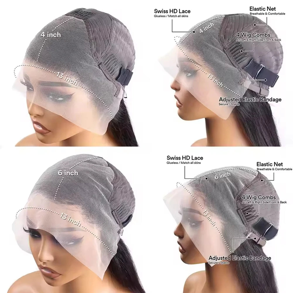 Colored Highlight Wigs Human Hair 13x4 13x6 Hd Lace Frontal Wig Brazilian 100% Human Hair P4/27 Blonde Ombre Body Wave Wigs